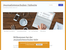 Tablet Screenshot of journalistenschulen.info